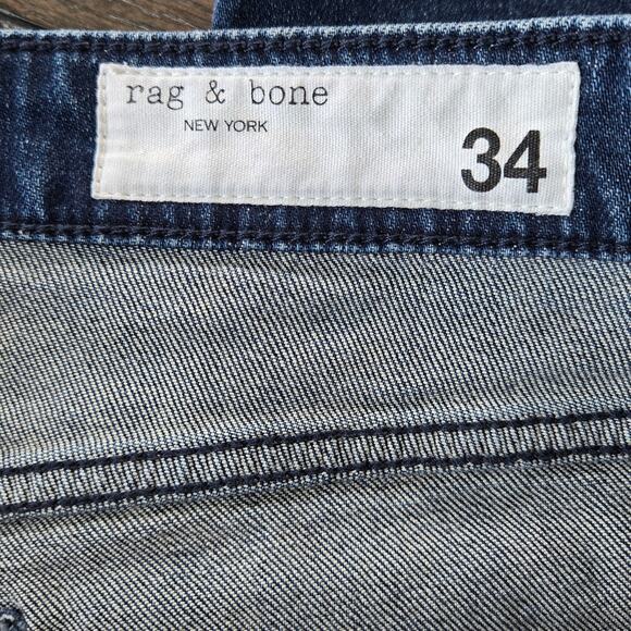 Rag & Bone Dre Slim Boyfriend - Ella Low-Rise Vintage Stretch Jean Size 34 - Picture 3 of 12